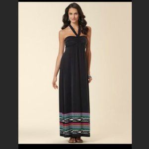 Soma Faye Soft Somba Border Convertable Strap Maxi Dress